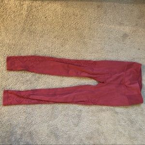 Burgundy patterned Calia leggings